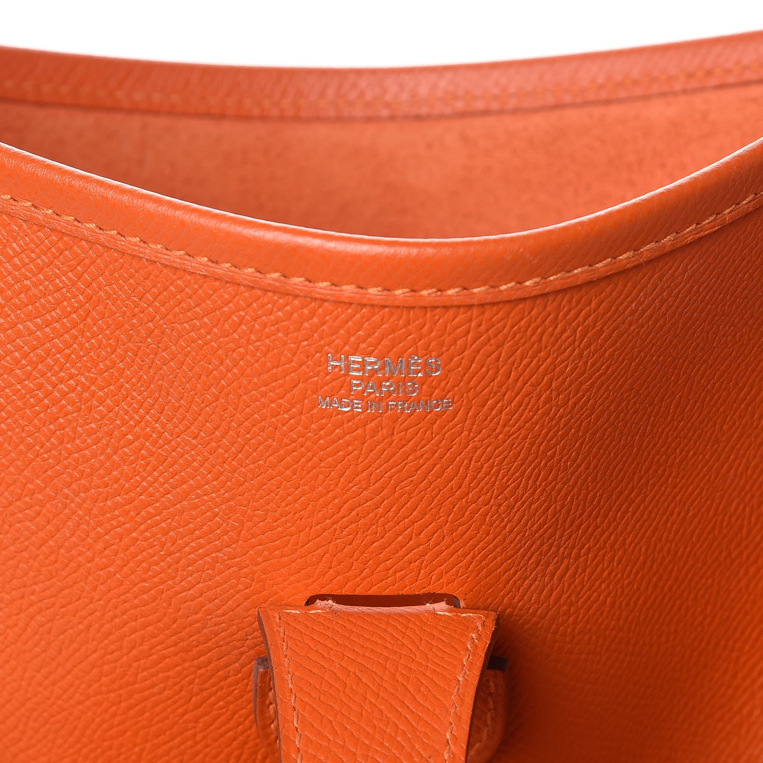 Hermes Epsom Evelyne III GM Orange 10 of 14