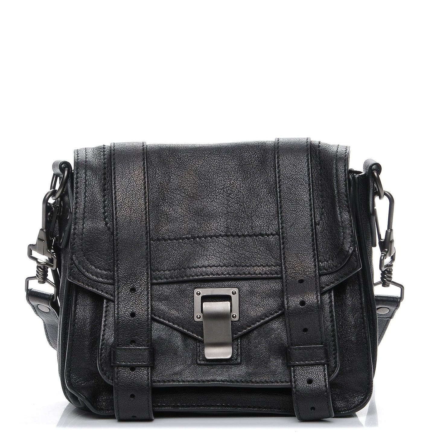Lambskin PS1 Pouch Messenger Black