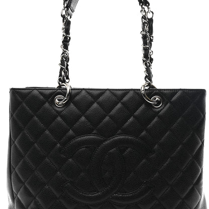Chanel Caviar Quilted Grand Shopping Tote GST Black 9 of 11