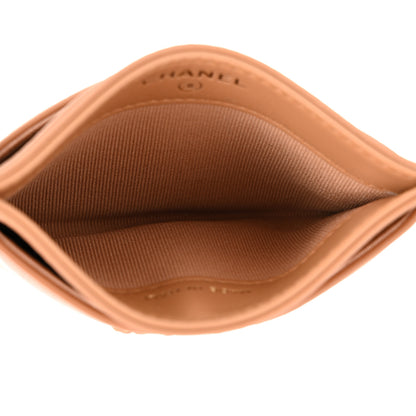 Chanel Lambskin Quilted Chanel 19 Card Holder Brown 5 of 10