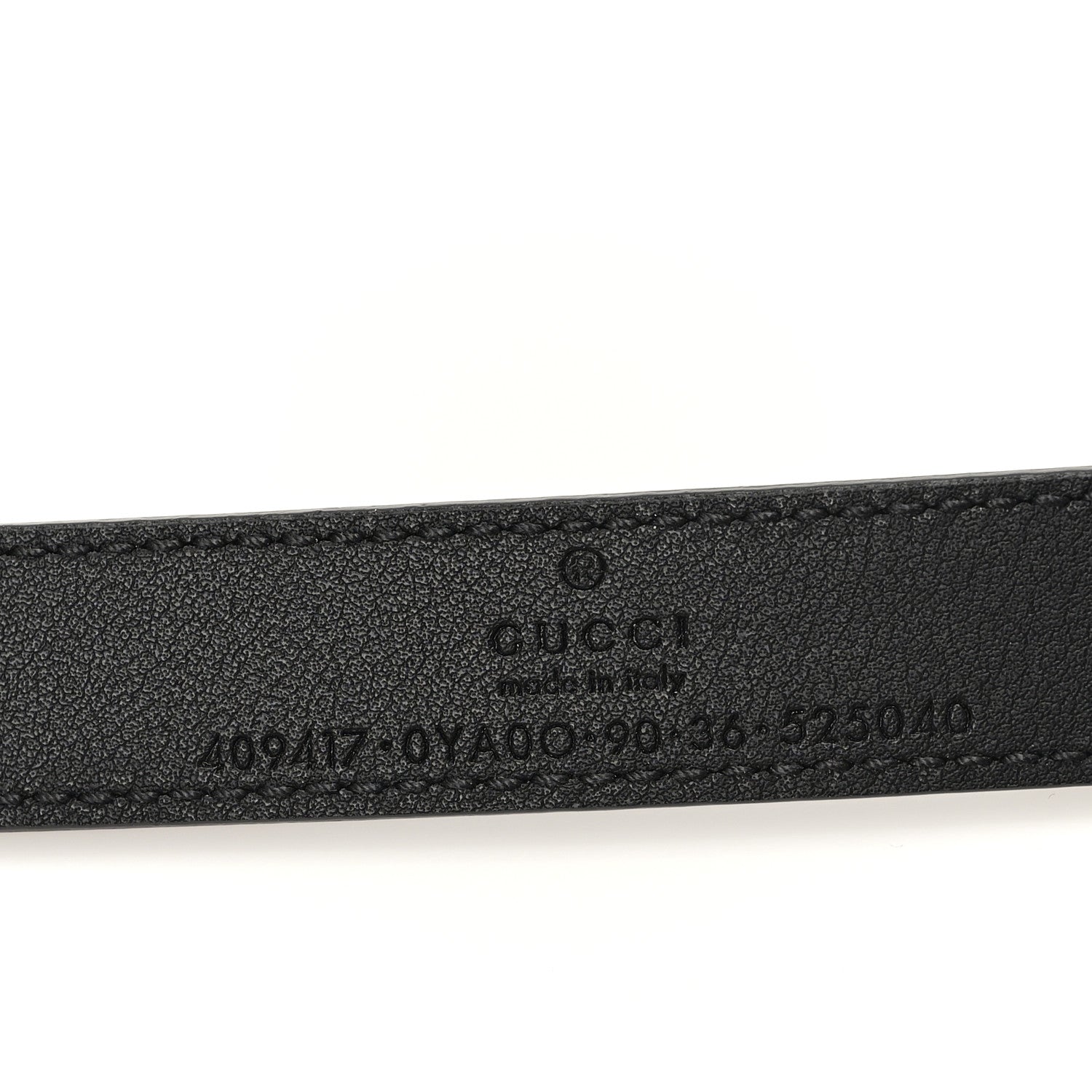 Gucci Calfskin Double G 20mm Belt 90 36 Black 3 of 4