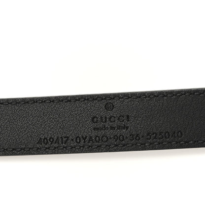Gucci Calfskin Double G 20mm Belt 90 36 Black 3 of 4