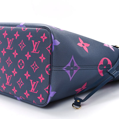 Louis Vuitton Monogram Giant Spring In The City Neverfull MM Midnight Fuchsia 10 of 11