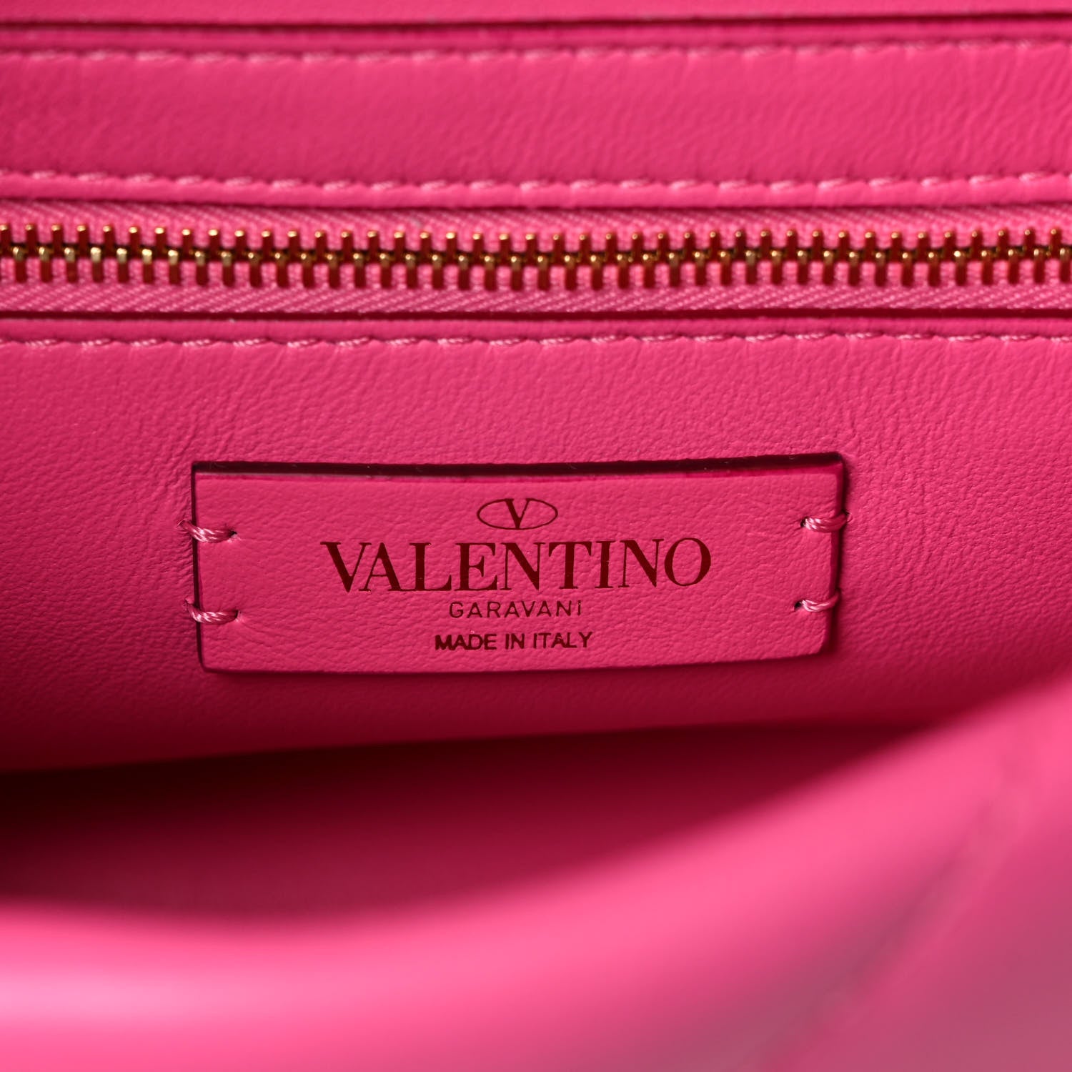 Valentino Garavani Nappa Enamel Medium Roman Stud Shoulder Bag Feminine Pink 6 of 11