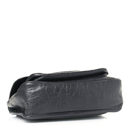Saint Laurent Crinkled Calfskin Matelasse Monogram Medium Niki Chain Satchel Storm 4 of 12