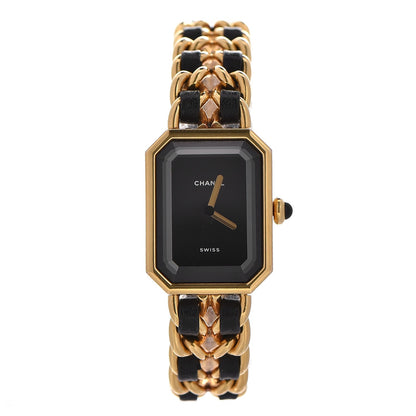 Chanel Stainless Steel Lambskin 20mm Chain Premiere Quartz Watch Gold M 1 of 6