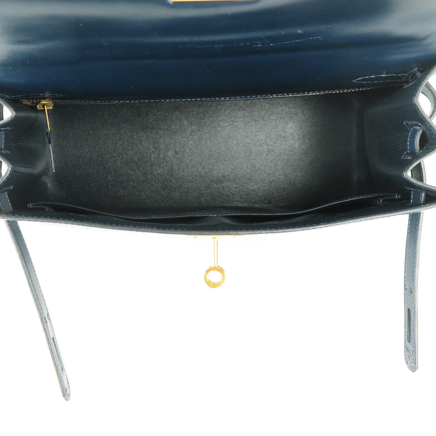 Hermes Box Kelly Sellier 28 Bleu Marine 23 of 25