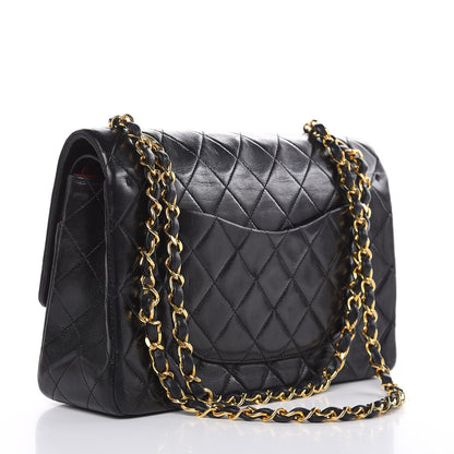 Chanel Lambskin Quilted Medium Double Flap Black 3 of 16