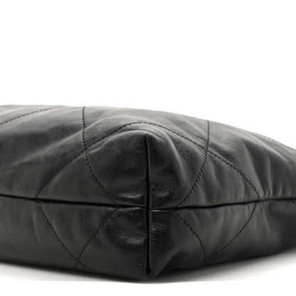 Chanel Shiny Calfskin Quilted Small Chanel 22 Black 10 of 11