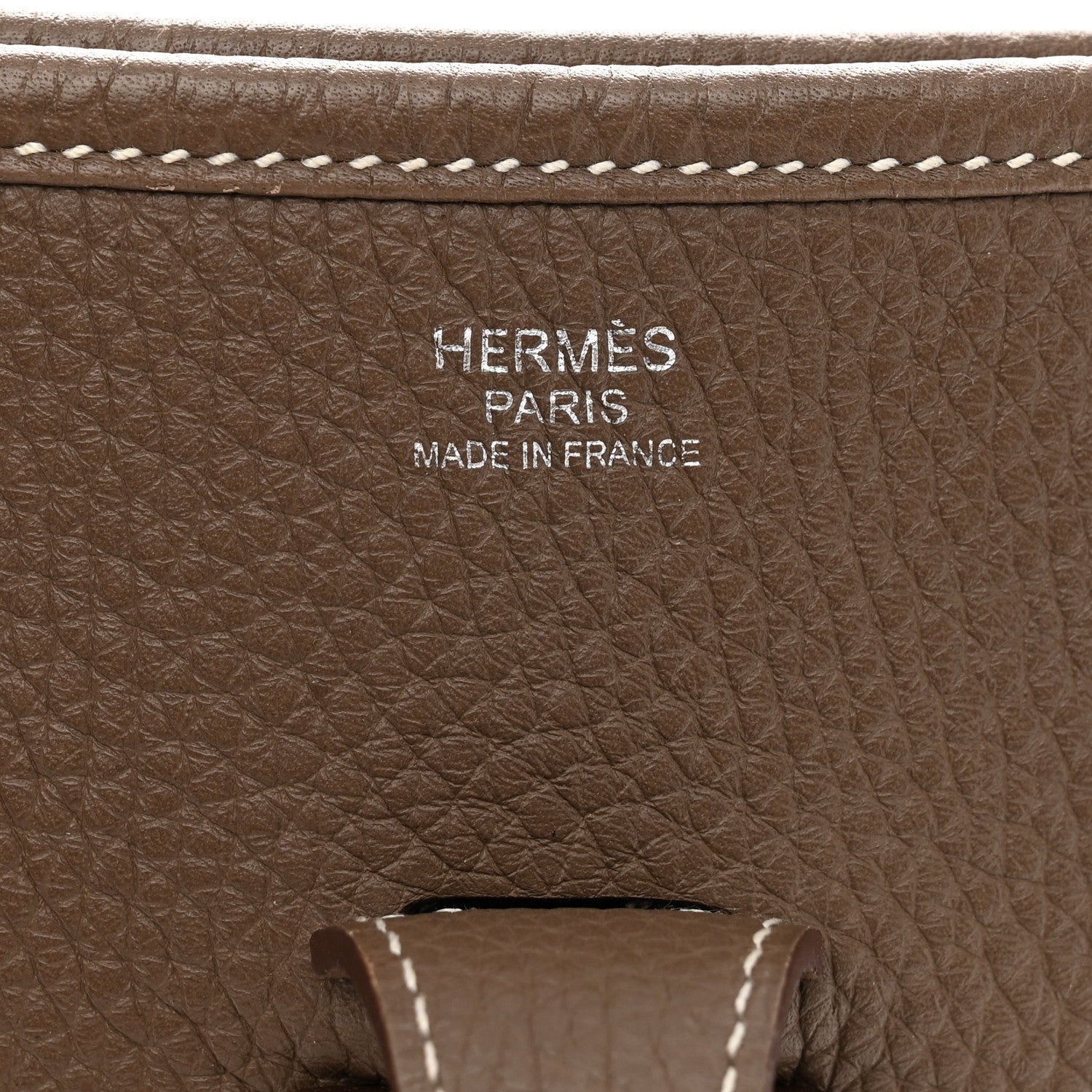 Hermes Taurillon Clemence Evelyne III PM Etoupe 6 of 11