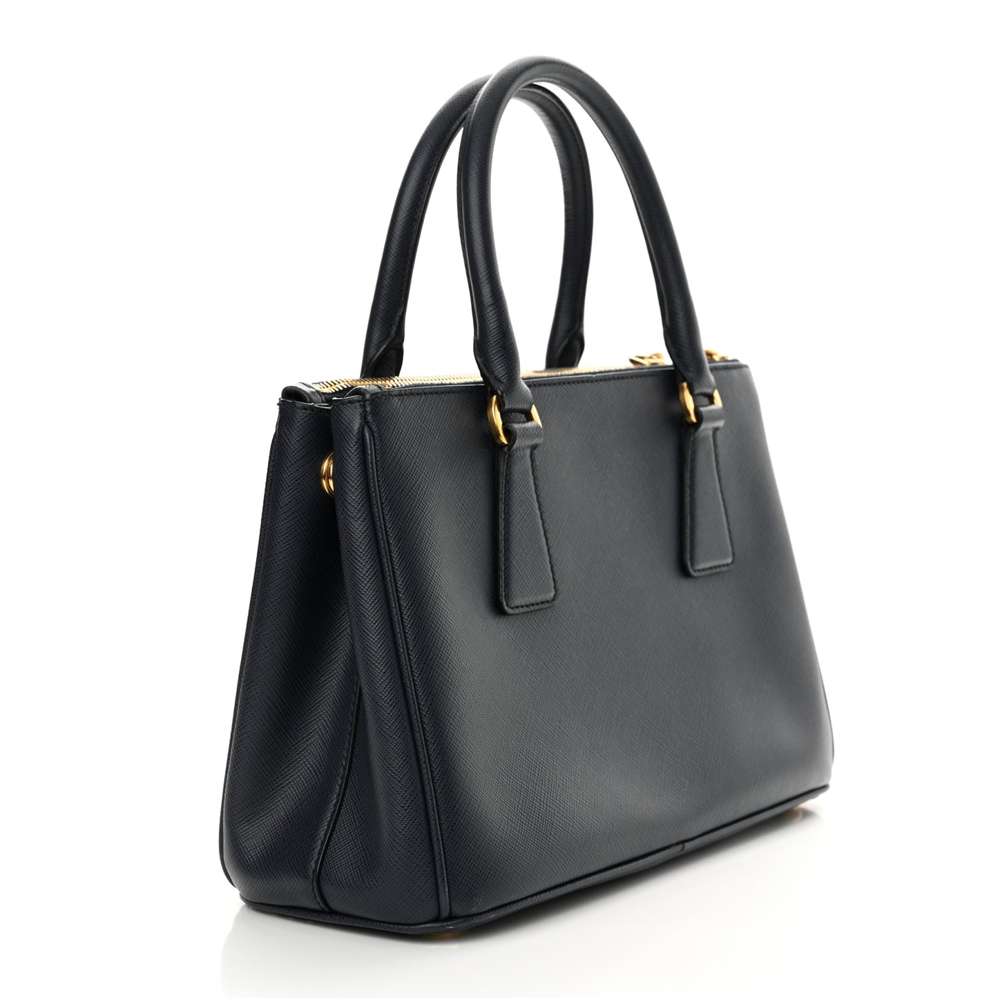 Saffiano Mini Galleria Double Zip Tote Baltico