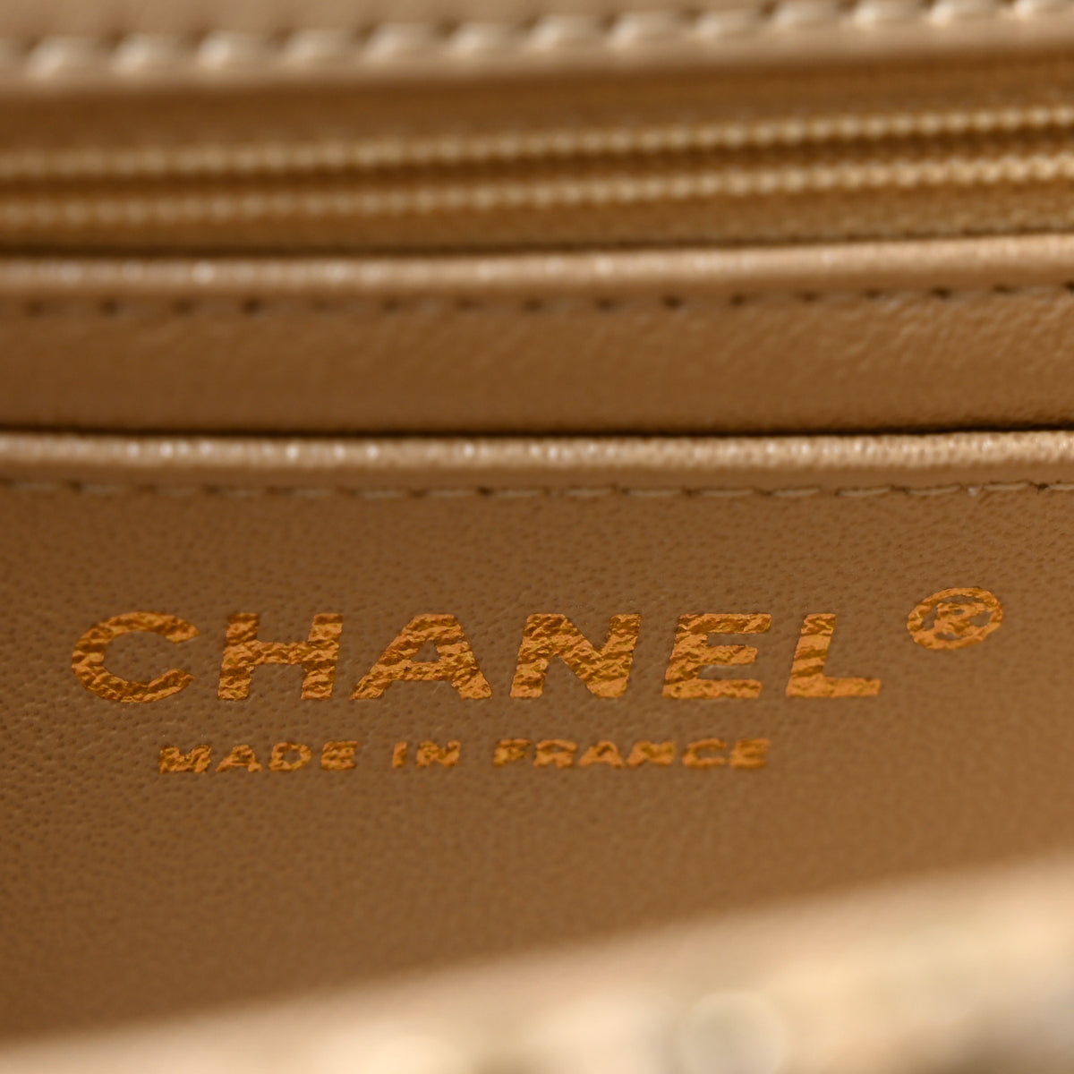 Chanel Tweed Quilted Mini Rectangular Flap Beige 6 of 12