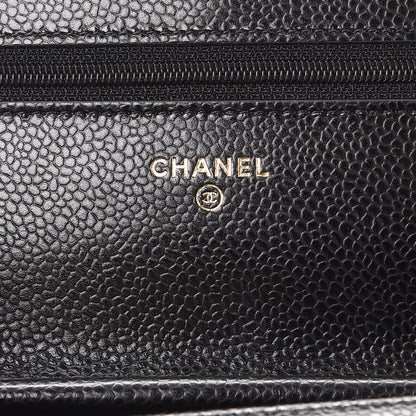 Chanel Caviar Quilted Wallet On Chain WOC Black 6 of 9