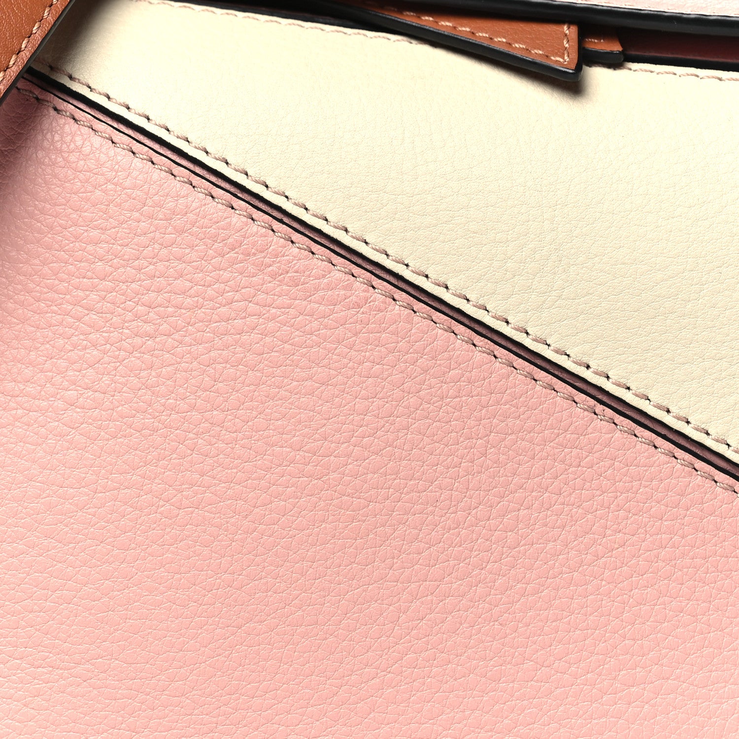 Loewe Calfskin Small Puzzle Bag Soft Pink Tan White 7 of 9