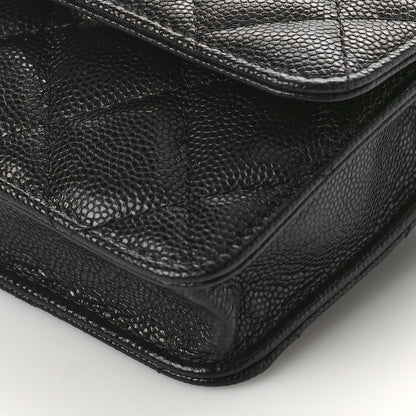 Chanel Caviar Quilted My Everything Belt Flap Card Holder Black 9 of 9