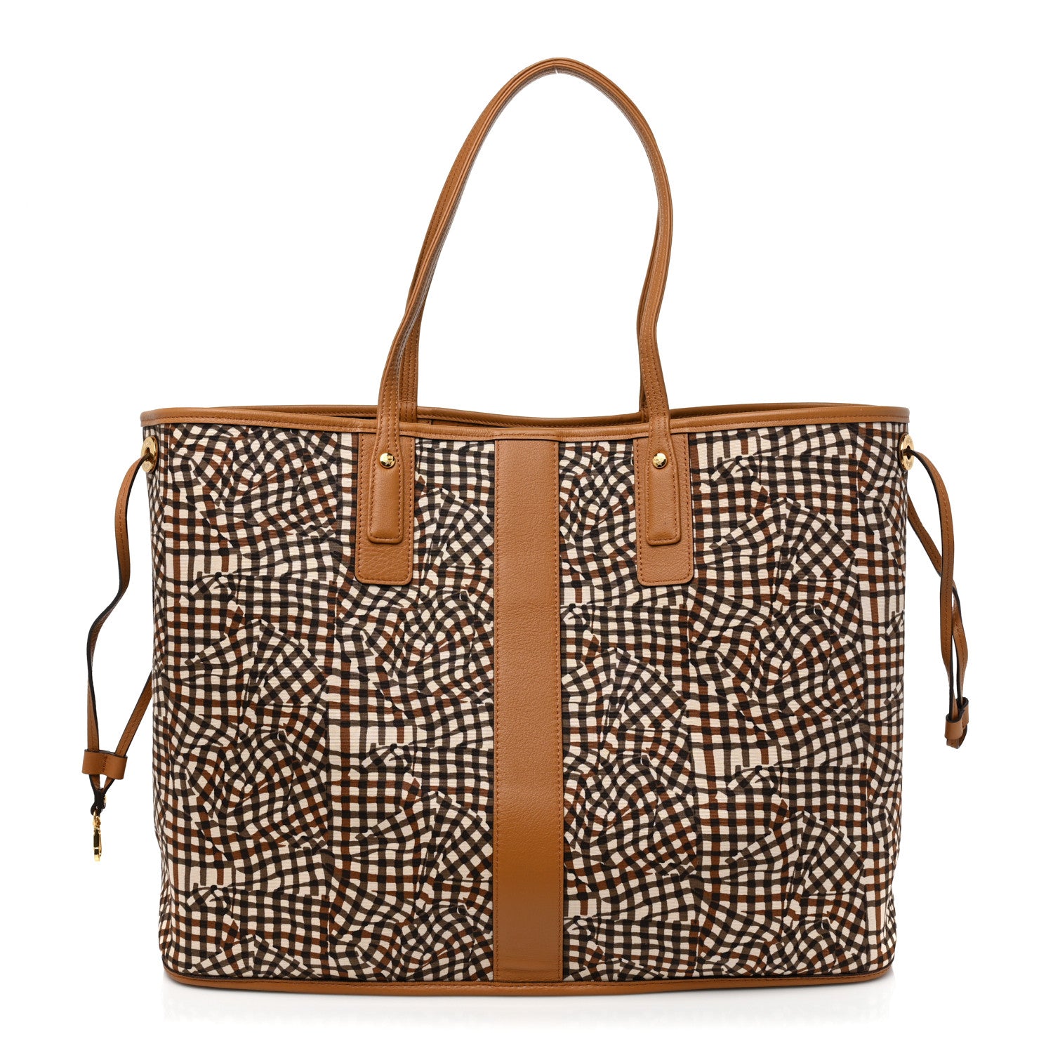 MCM Visetos Large Liz Reversible Shopper Tote Cognac 4 of 14