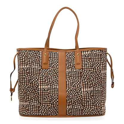 MCM Visetos Large Liz Reversible Shopper Tote Cognac 4 of 14