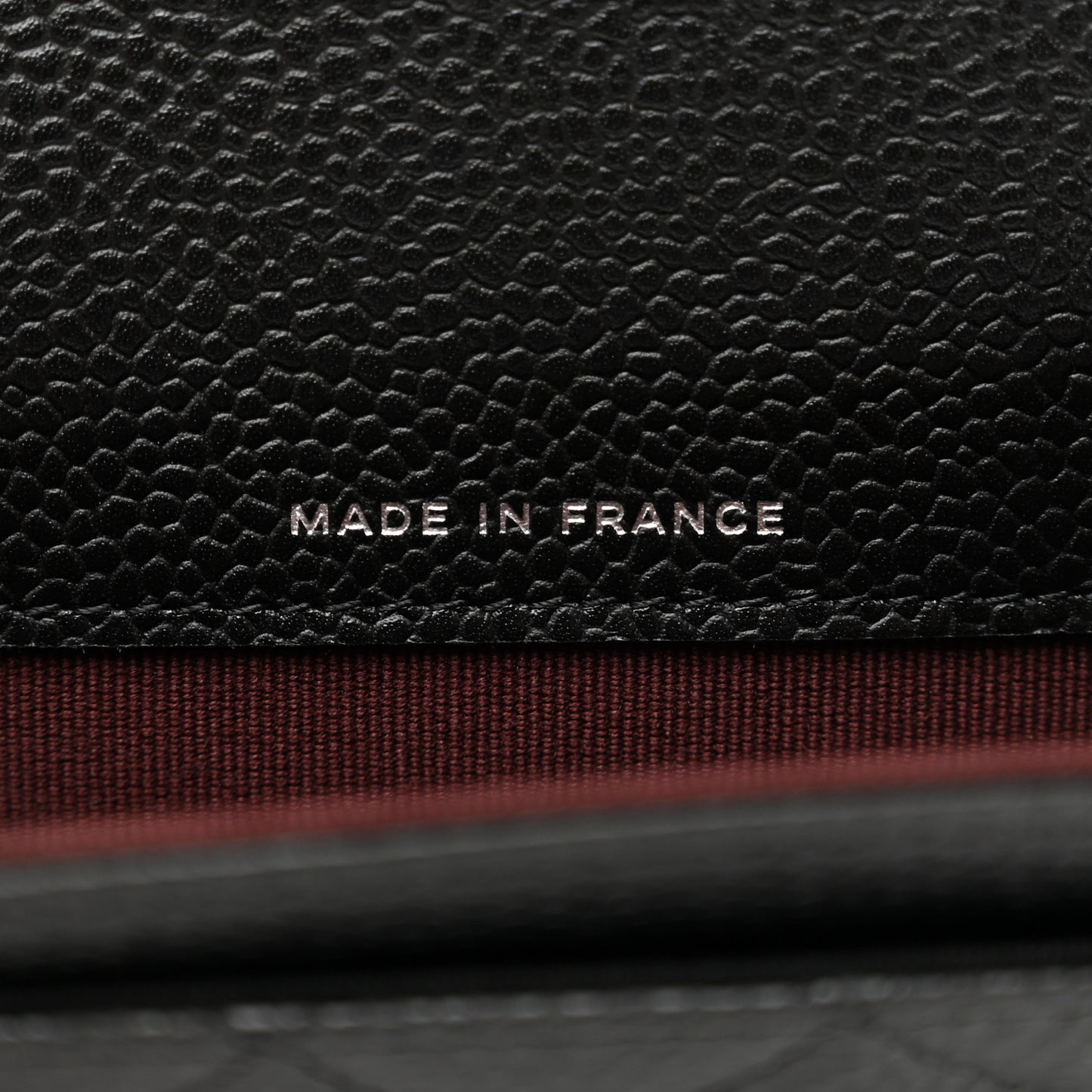 Caviar Quilted Flap Card Holder Wallet Black