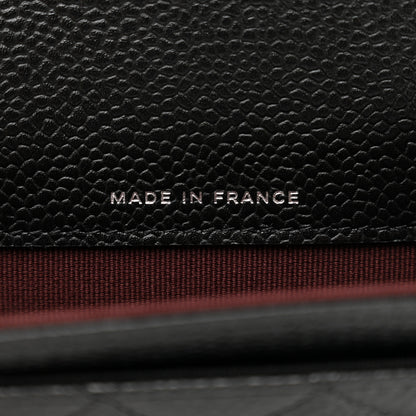 Chanel Caviar Quilted Flap Card Holder Wallet Black 6 of 9