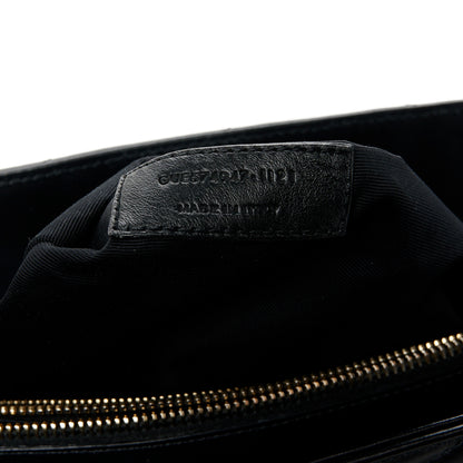 Saint Laurent Calfskin Y Quilted Monogram Large Loulou Chain Satchel Black 8 of 11