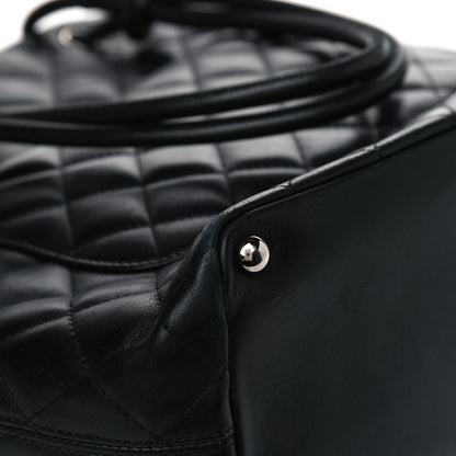Chanel Calfskin Quilted Medium Cambon Tote Black White 7 of 8