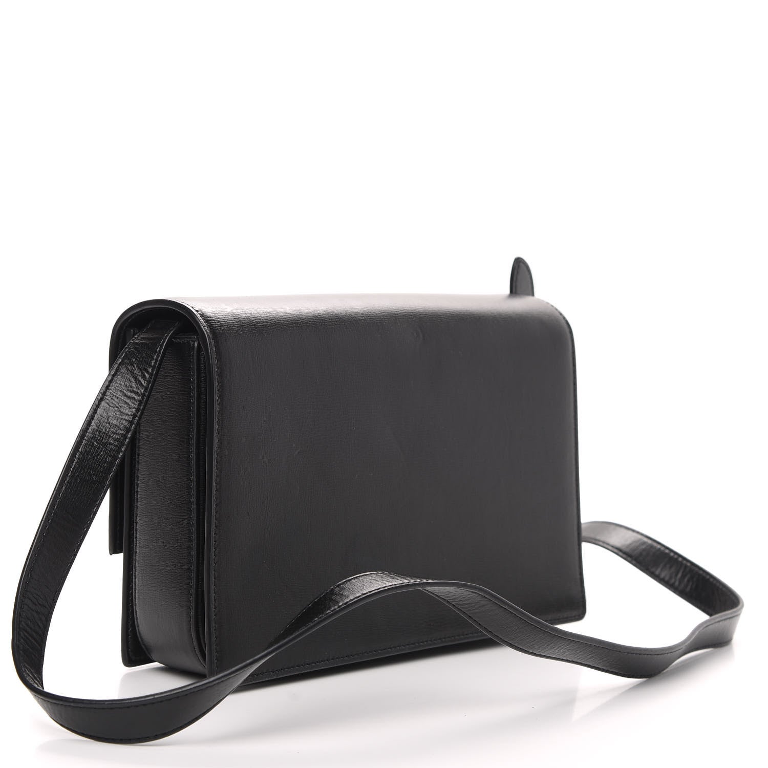 Saint Laurent Smooth Calfskin Suede Medium Bellechasse Black 3 of 12