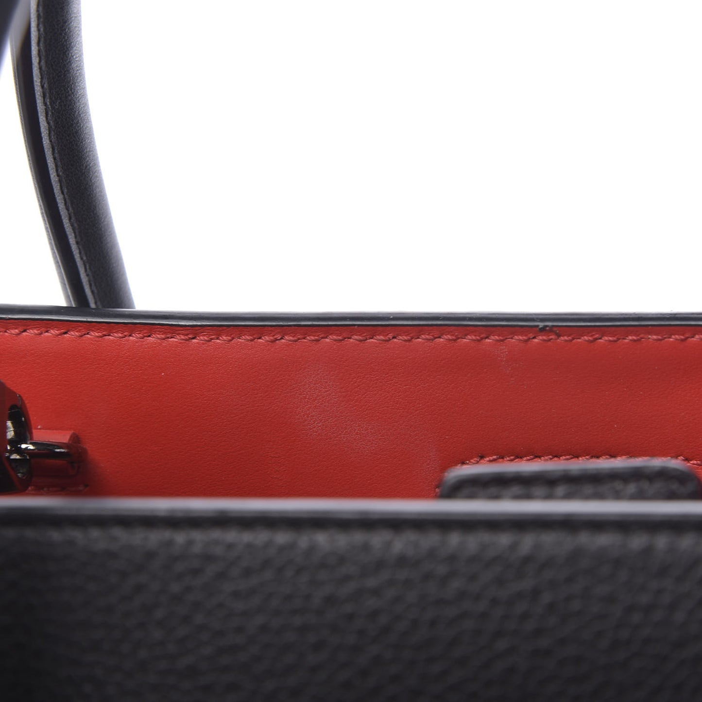 Calfskin Patent Studded Large Paloma Black