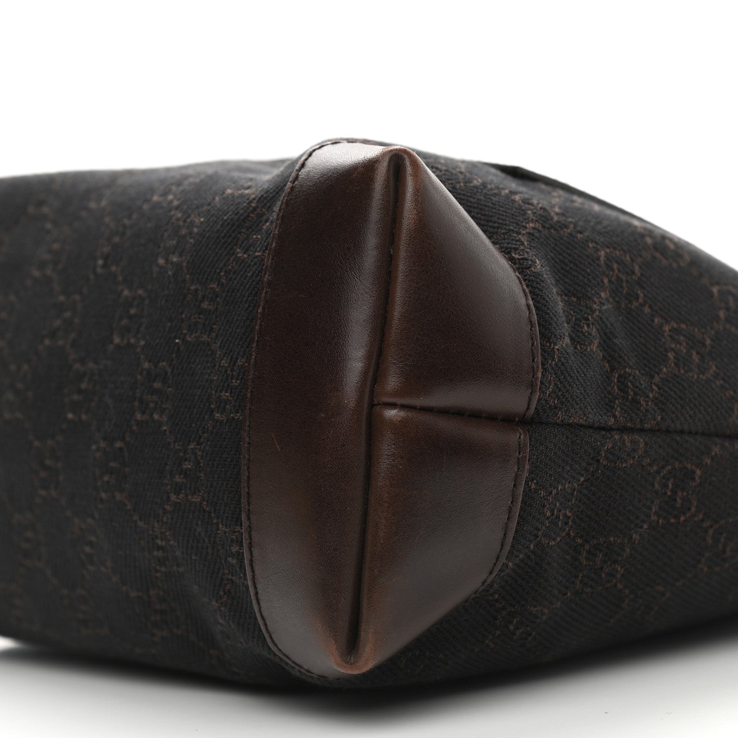 Gucci Denim Monogram Tote Bag Dark Brown 9 of 9