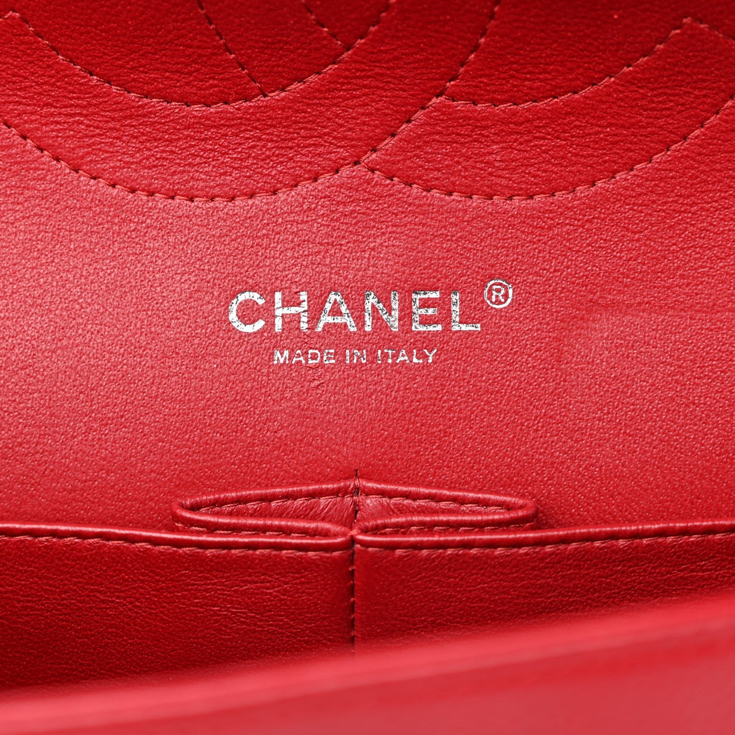 Caviar Quilted Jumbo Double Flap Red