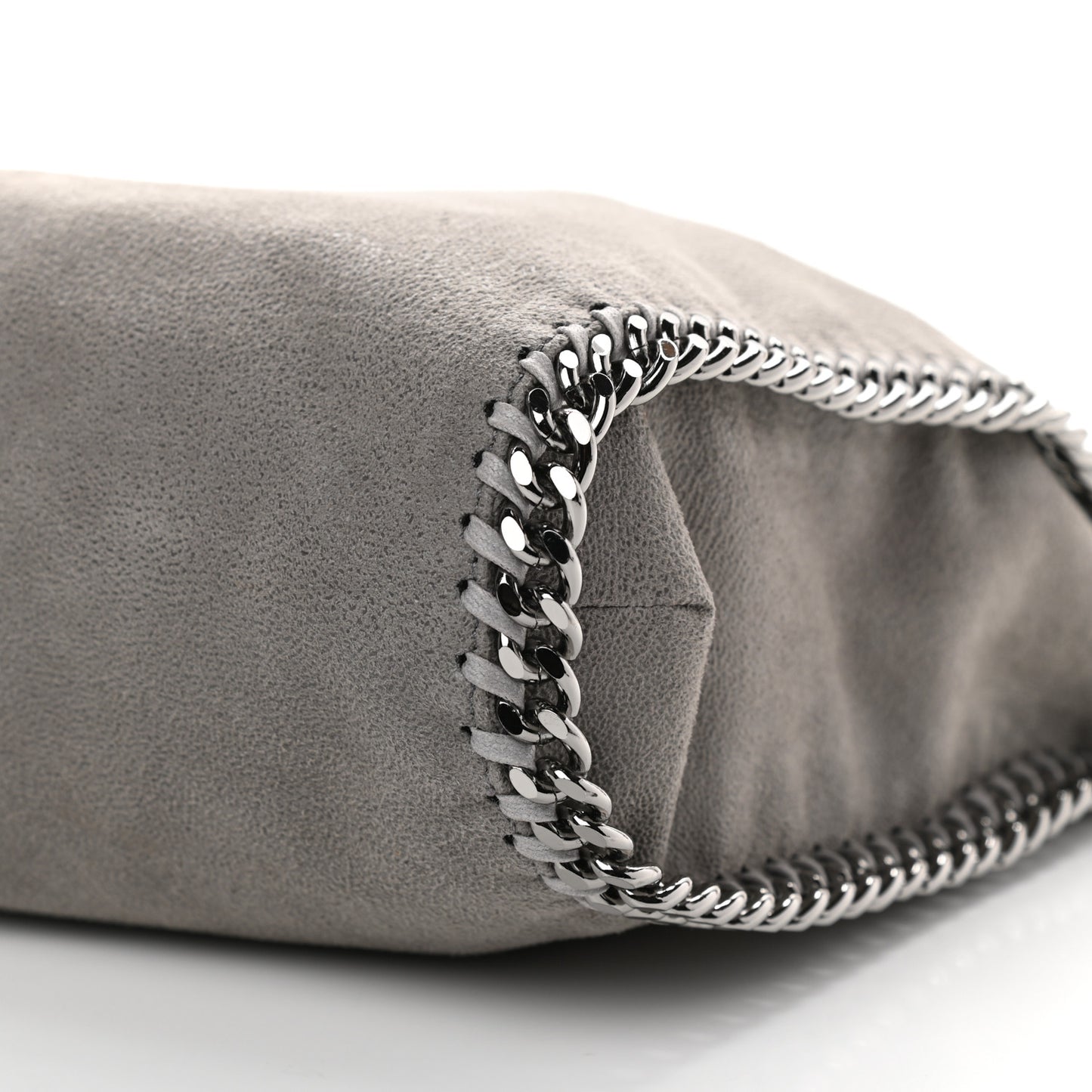 Shaggy Deer Small Falabella Tote Light Grey
