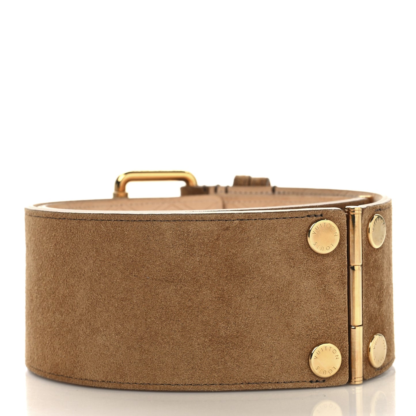 Suede Wide Waist Belt 75 30 Brown