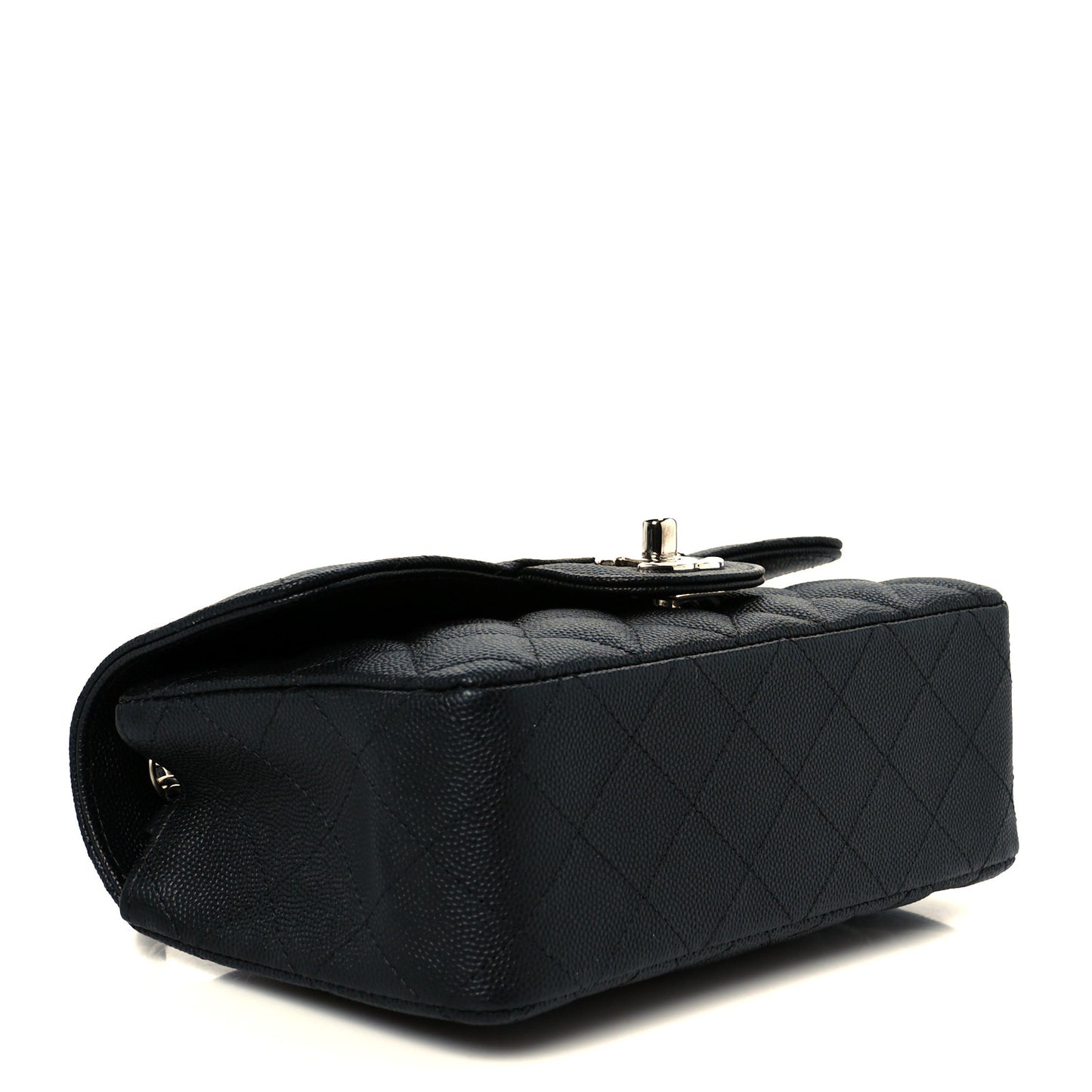 Caviar Quilted Mini Rectangular Flap Black