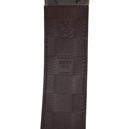 Louis Vuitton Damier Infini Calfskin 40mm Reversible Belt 100 Black Moka 4 of 7