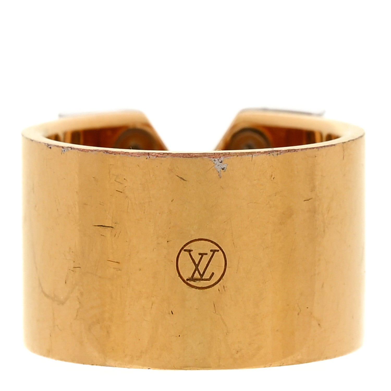 Louis Vuitton Brass Essential V Ring M Gold Silver 3 of 4