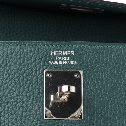 Hermes Taurillon Clemence Kelly Retourne 32 Malachite 7 of 10