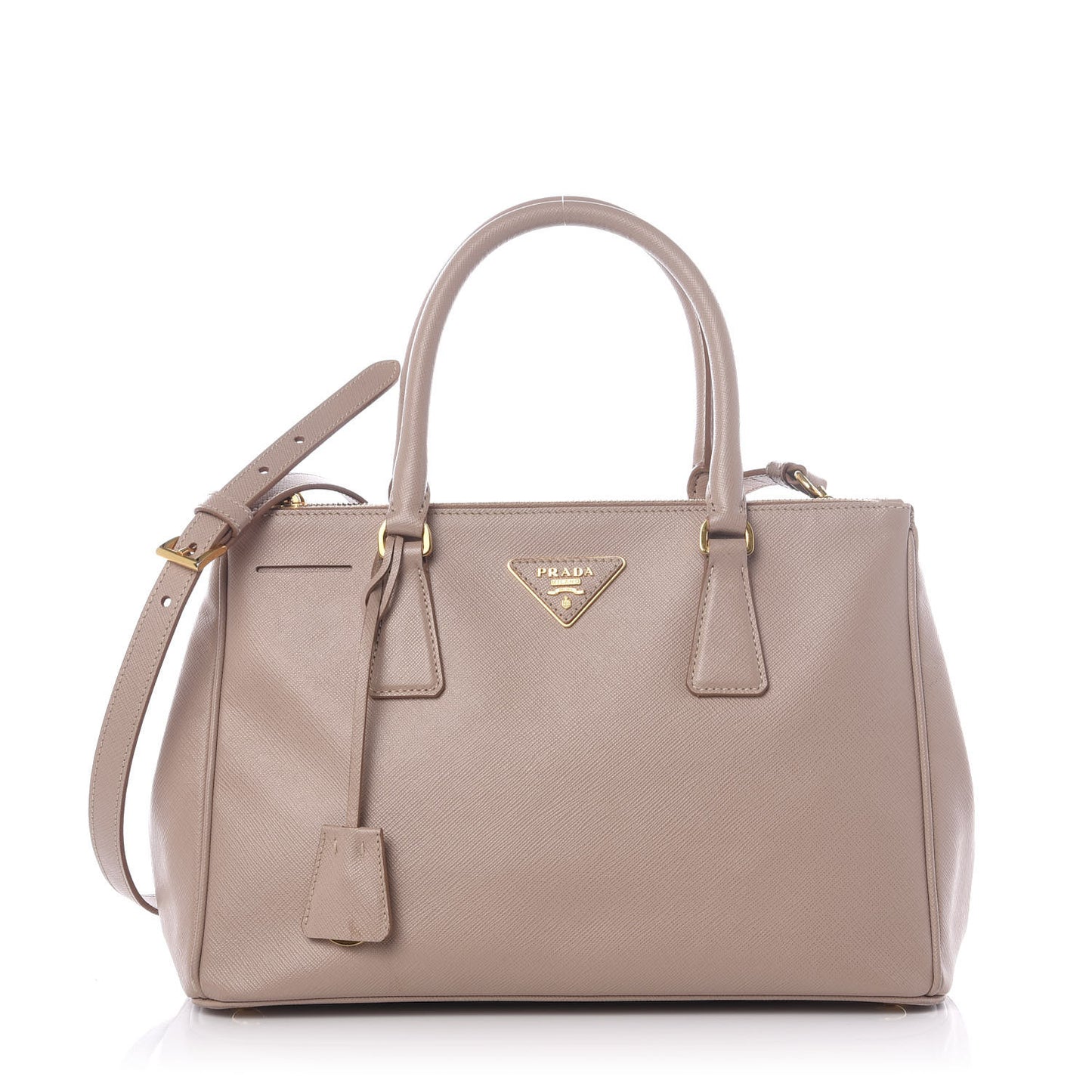 Saffiano Small Galleria Double Zip Tote Cammeo