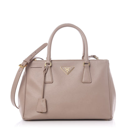 Prada Saffiano Small Galleria Double Zip Tote Cammeo 1 of 10