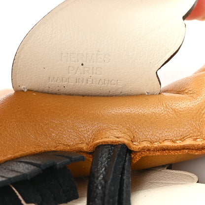 Hermes Milo Lambskin Grigri Rodeo Pegase Horse Bag Charm PM Sesame Black Nata 3 of 4