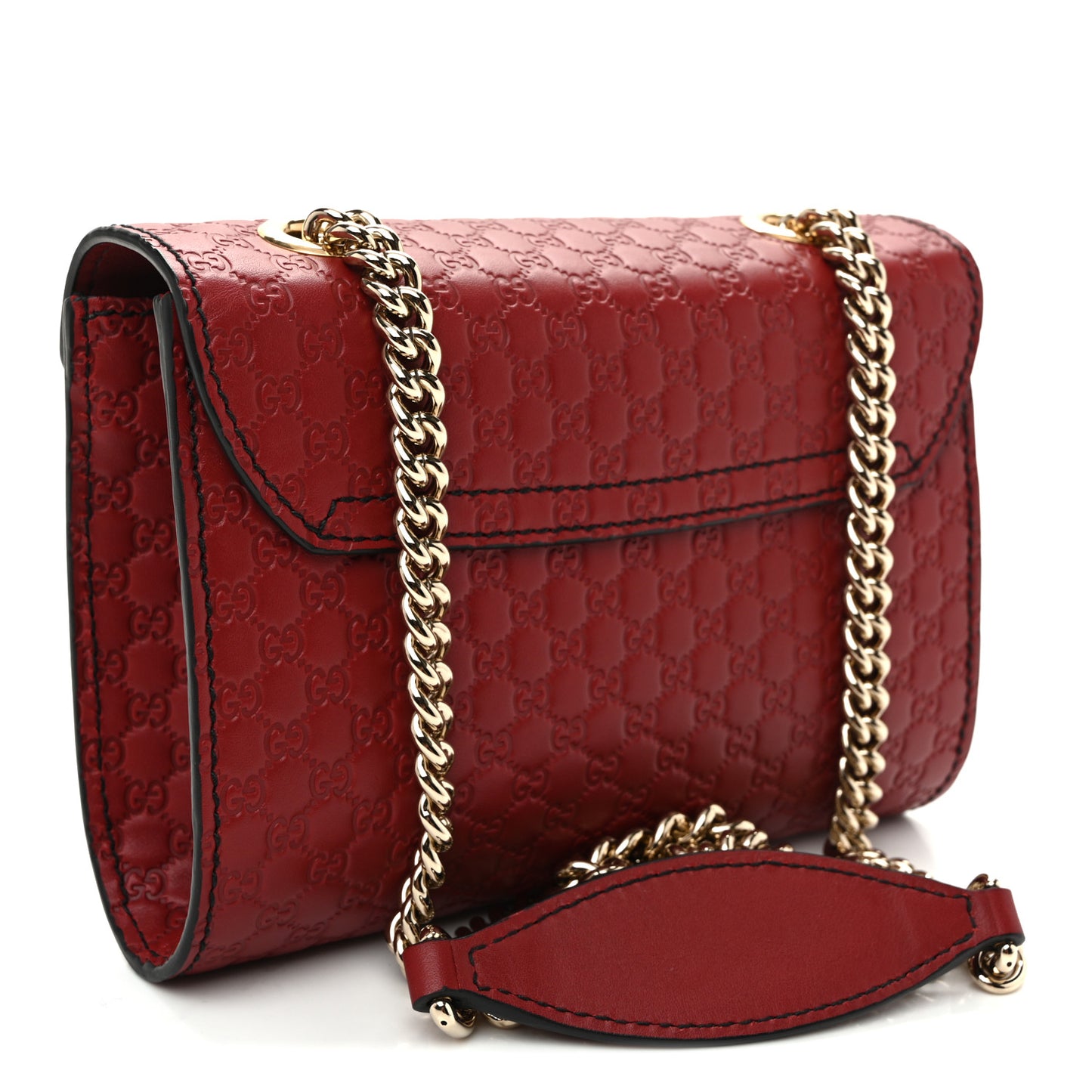 Soft Microguccissima Mini Emily Chain Shoulder Bag Rosso