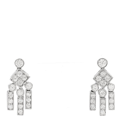 Tiffany Platinum Diamond Legacy Earrings 1 of 4