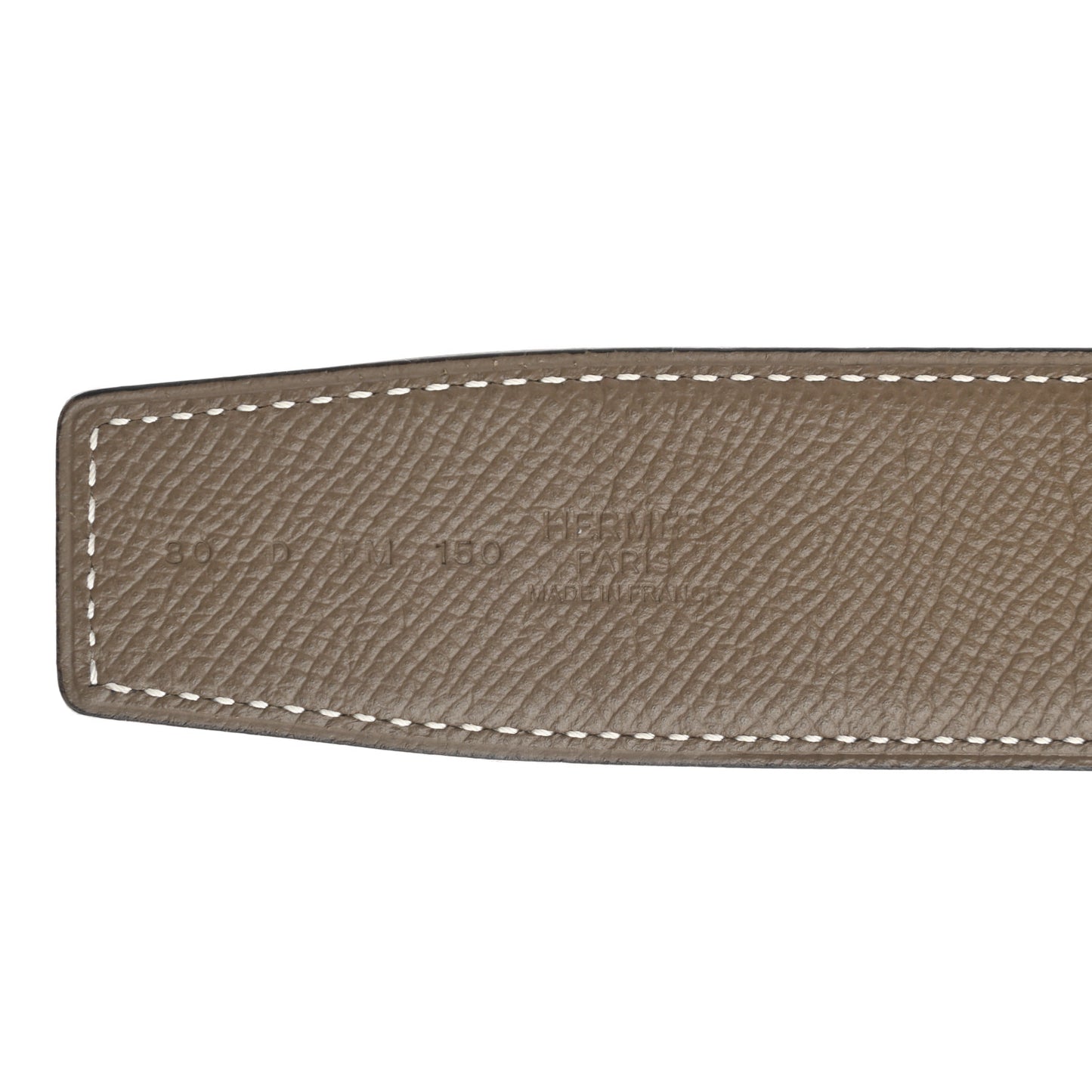 Epsom 38mm Constance H Belt 80 Etoupe Gold
