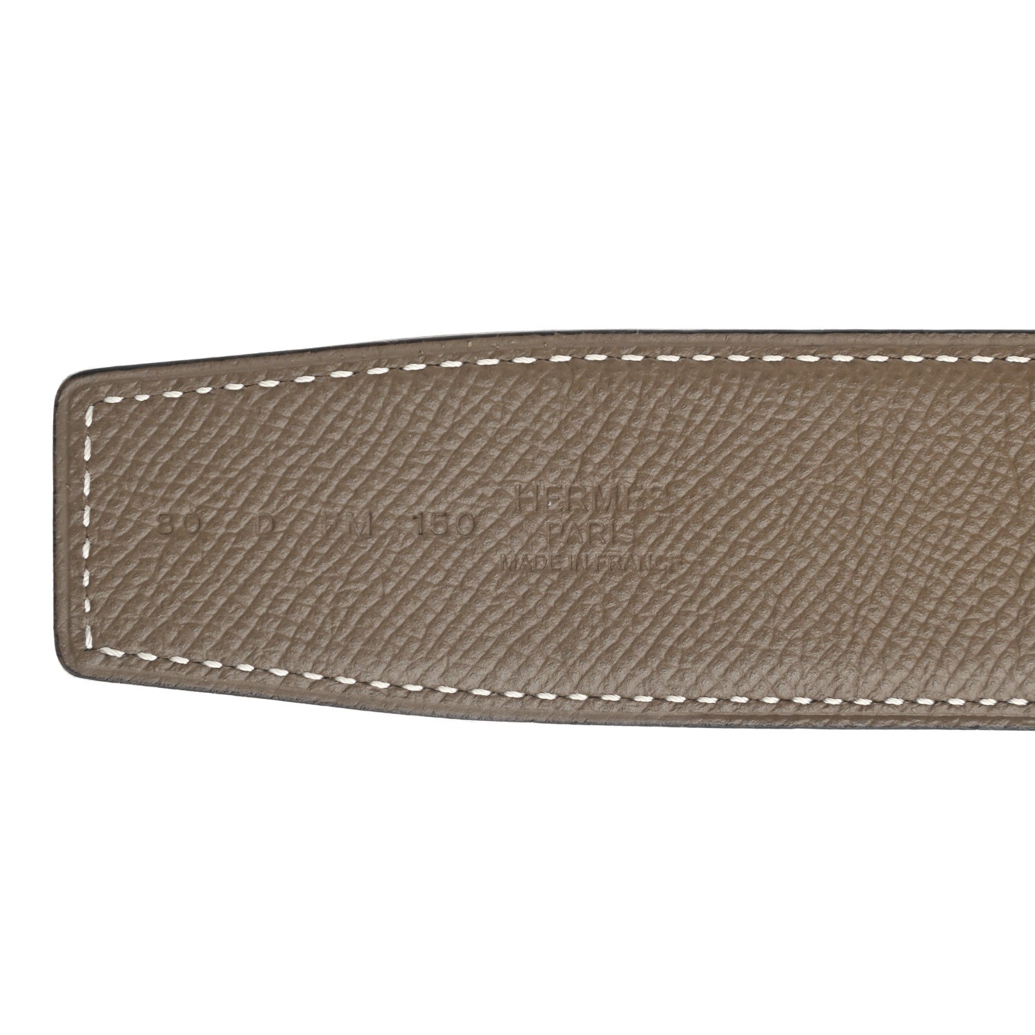 Hermes Epsom 38mm Constance H Belt 80 Etoupe Gold 3 of 6