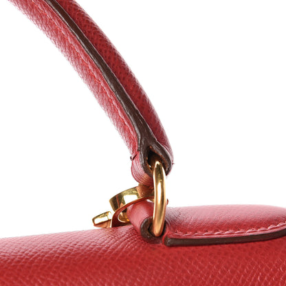 Hermes Courchevel Kelly Sellier 28 Rouge Vif 14 of 17