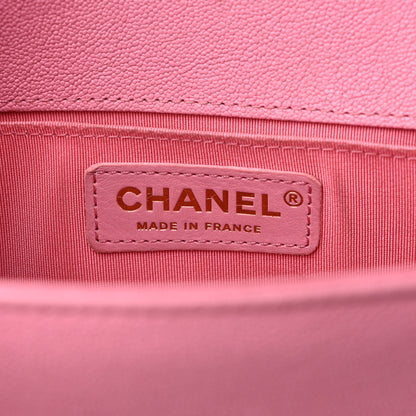 Chanel Caviar Quilted Small Boy Flap Pink 5 of 15