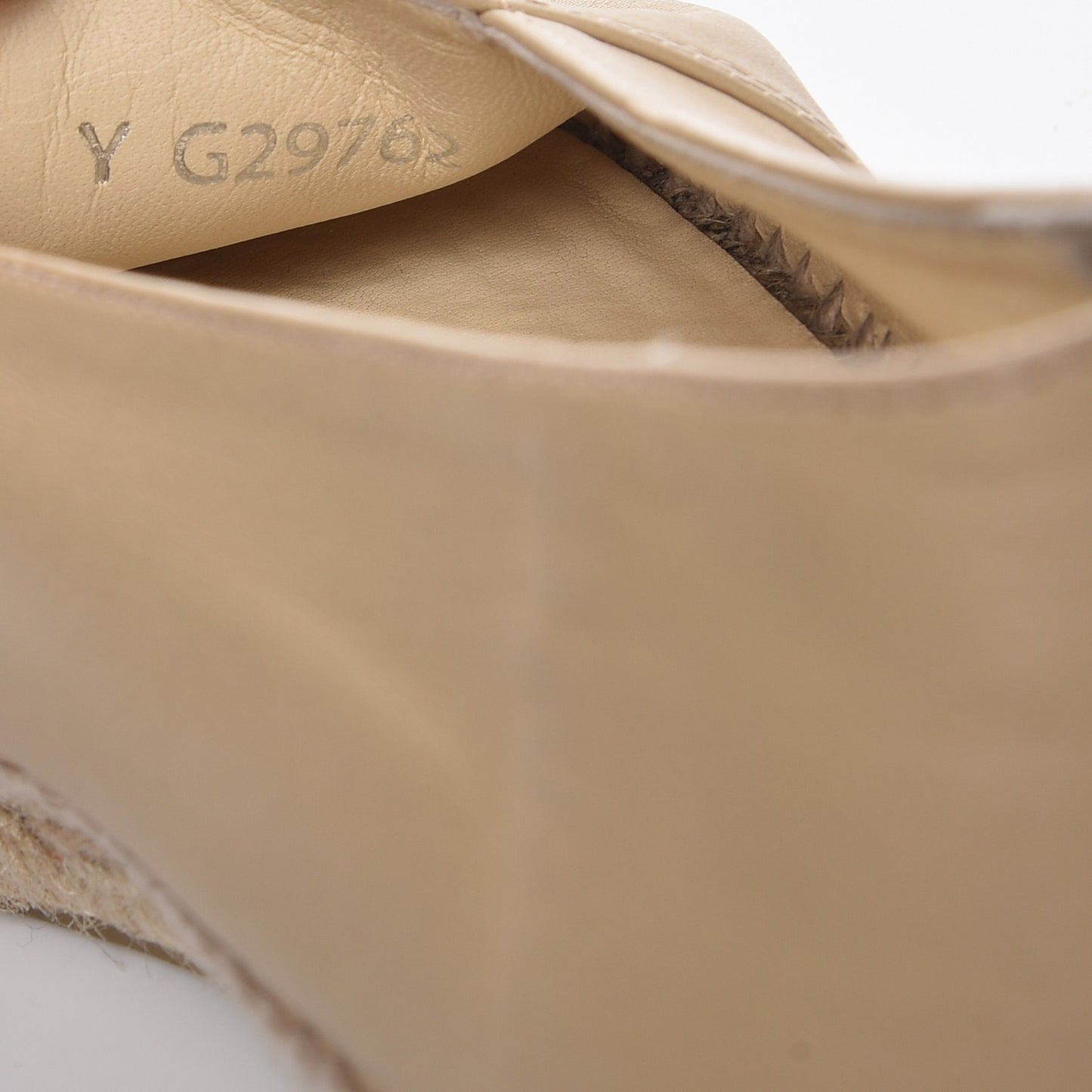 Lambskin CC Espadrilles 41 Beige Black