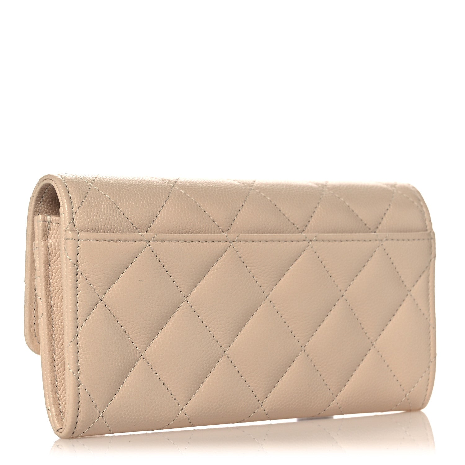 Chanel Caviar Pearl Quilted Coco Candy Wallet Beige 3 of 11
