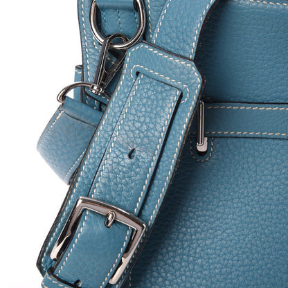 Hermes Taurillon Clemence Jypsiere Gypsy 28 Blue Jean 8 of 8
