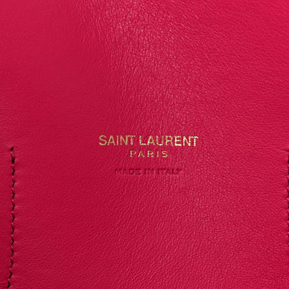 Saint Laurent Calfskin Small Sac De Jour Black Fuchsia 6 of 10