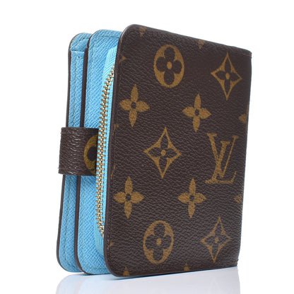 Louis Vuitton Monogram Groom Compact Zip Wallet Blue 3 of 10
