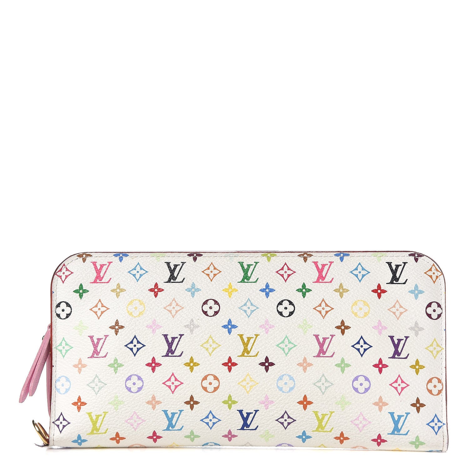 Louis Vuitton Monogram Multicolor Insolite Wallet White Litchi 1 of 10